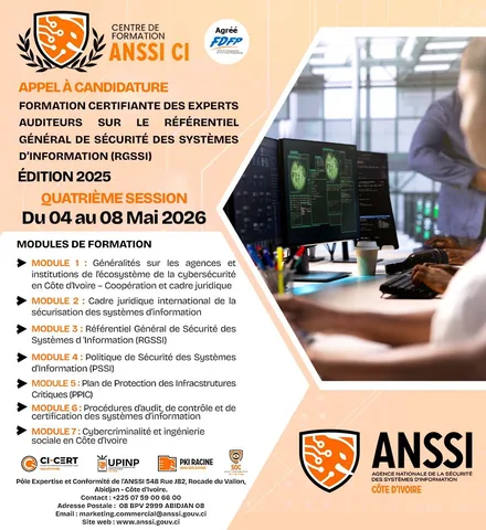𝗟𝗮𝗻𝗰𝗲𝗺𝗲𝗻𝘁 𝗱𝗲𝘀 𝗶𝗻𝘀𝗰𝗿𝗶𝗽𝘁𝗶𝗼𝗻𝘀 𝗱𝗲 𝗹𝗮 𝟰ème 𝗦𝗲𝘀𝘀𝗶𝗼𝗻 𝗱𝗲 𝗳𝗼𝗿𝗺𝗮𝘁𝗶𝗼𝗻 𝗱𝗲𝘀 𝗮𝘂𝗱𝗶𝘁𝗲𝘂𝗿𝘀 𝗥𝗚𝗦𝗦𝗜 (𝗩𝗲𝗿𝘀𝗶𝗼𝗻 𝟮𝟬𝟮𝟱)