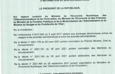 DÉCRET 2021-918 DU 22 DÉCEMBRE 2021 INSTITUANT DSI AU SEIN DES MINISTÈRES